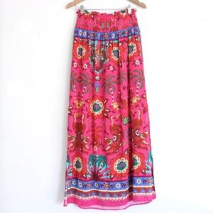 FARM Rio x Anthropologie Floral Maxi Skirt